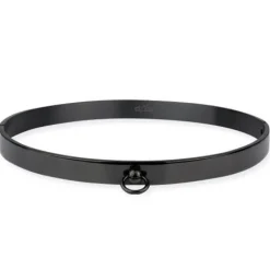 Echt etNox Story of O Black Steel Ring Fetish Choker