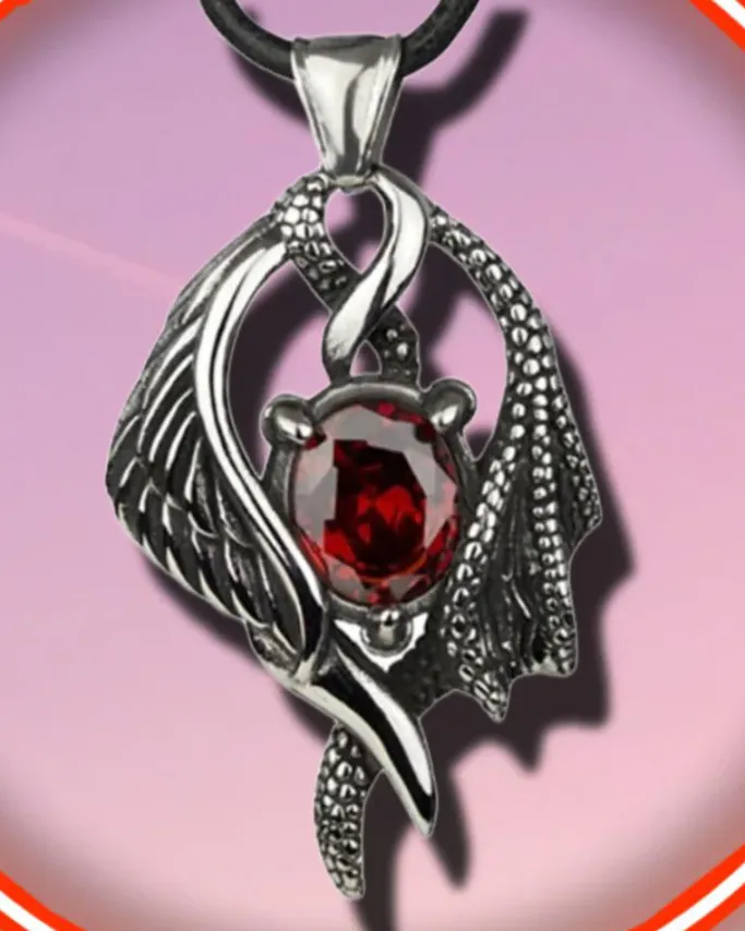 Echt etNox Wing Pendant Red