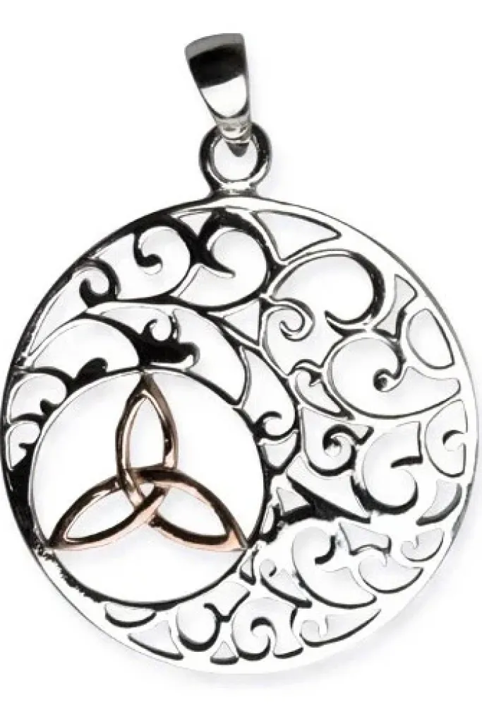 Echt LuxXL Sterling Silver Trinity in Ornament Pendant