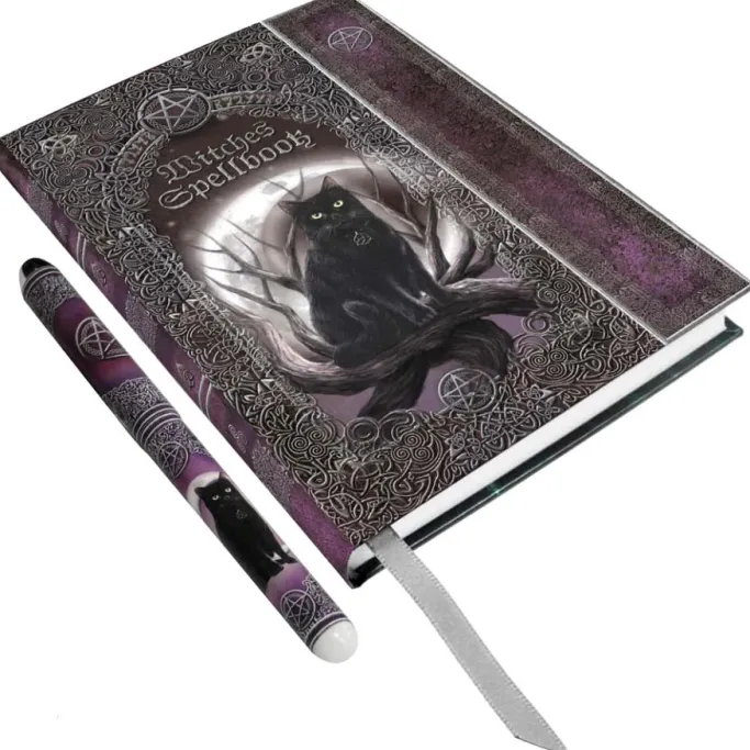 Nemesis Now Embossed Witches Spell Book Journal with Pen