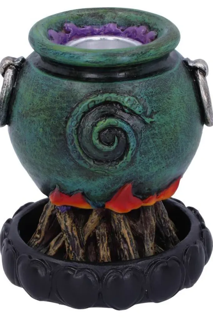 Nemesis Now Emerald Cauldron Backflow Incense Burner