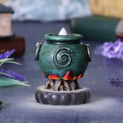Nemesis Now Emerald Cauldron Backflow Incense Burner