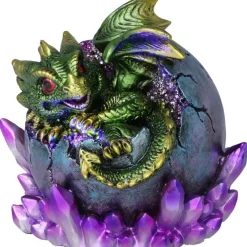 Nemesis Now Emerald Hatchling Glow Dragon Green