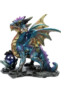 Puckator Enchanted Nightmare Blue Dragon Crystal Rock Soothsayer