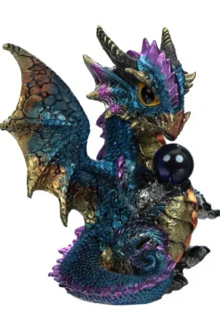 Puckator Enchanted Nightmare Dragon Blue Crystal Soothsayer