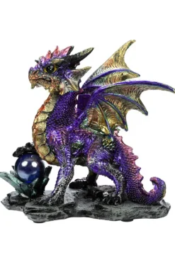 Puckator Enchanted Nightmare Purple Dragon Crystal Rock Soothsayer