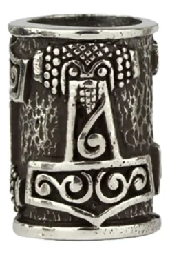 Echt etNox Hammer of Thor Silver Beard/Hair Bead
