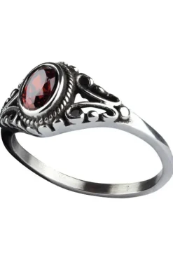 Echt etNox Ornament Red Zirconia Ring