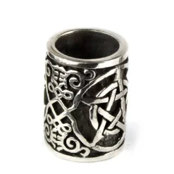 Echt etNox Pentagram Silver Beard/Hair Bead