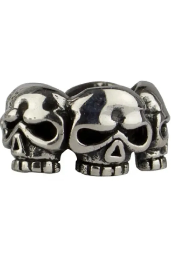 Echt etNox Skull Silver Beard/Hair Bead