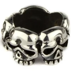 Echt etNox Skull Silver Beard/Hair Bead