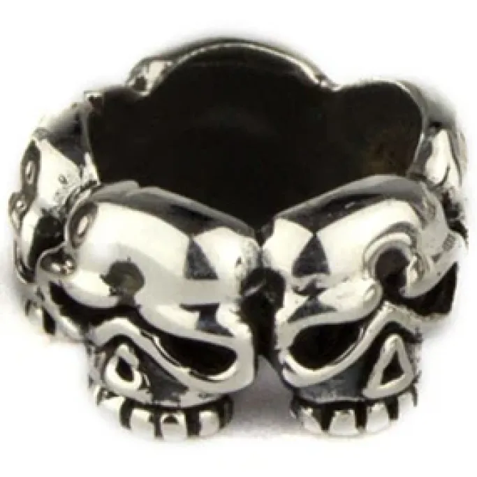 Echt etNox Skull Silver Beard/Hair Bead