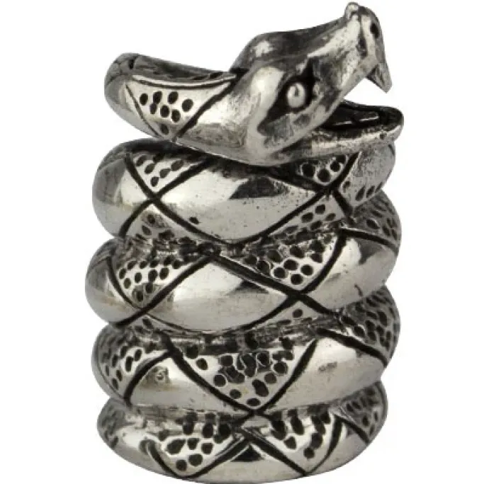 Echt etNox Snake Silver Beard/Hair Bead