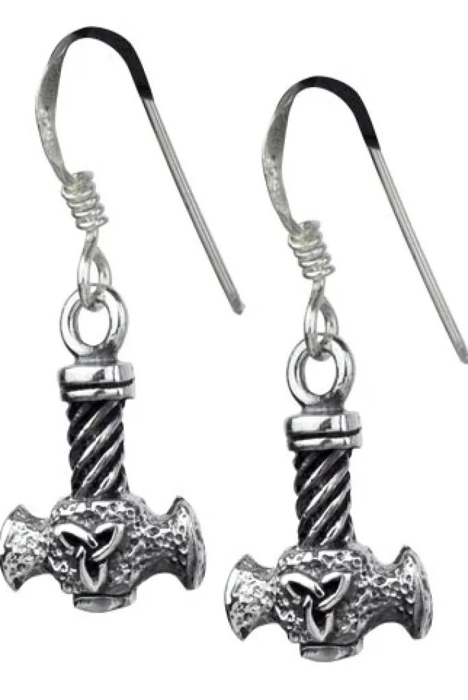 Echt etNox Thors Hammer Silver Earrings