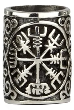 Echt etNox Vegvisir Silver Beard/Hair Bead