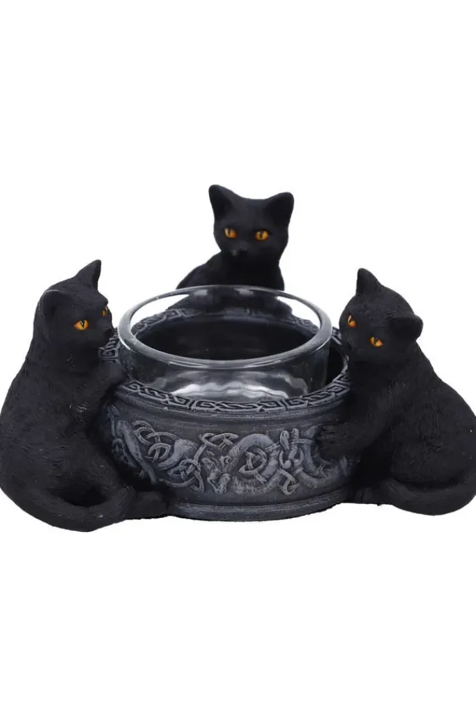 Nemesis Now Familiar Trio Cat Tea Light Holder