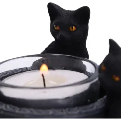 Nemesis Now Familiar Trio Cat Tea Light Holder
