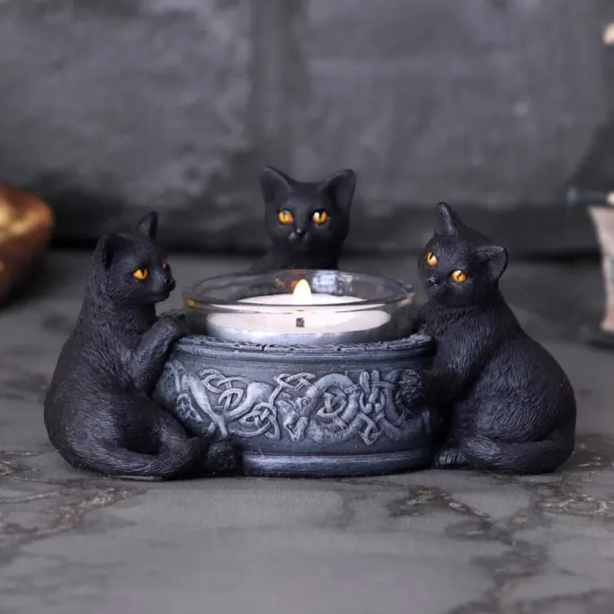 Nemesis Now Familiar Trio Cat Tea Light Holder