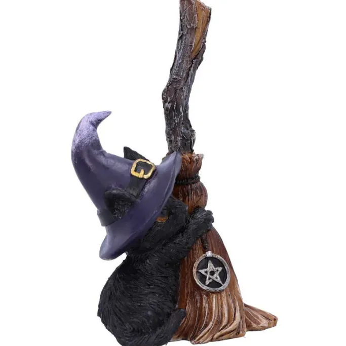 Nemesis Now Familiars Broom Witches Cat