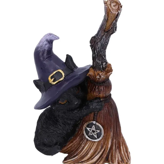 Nemesis Now Familiars Broom Witches Cat