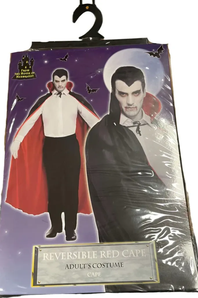 Henbrandt Fancy Dress Black / Red Cape Reversable