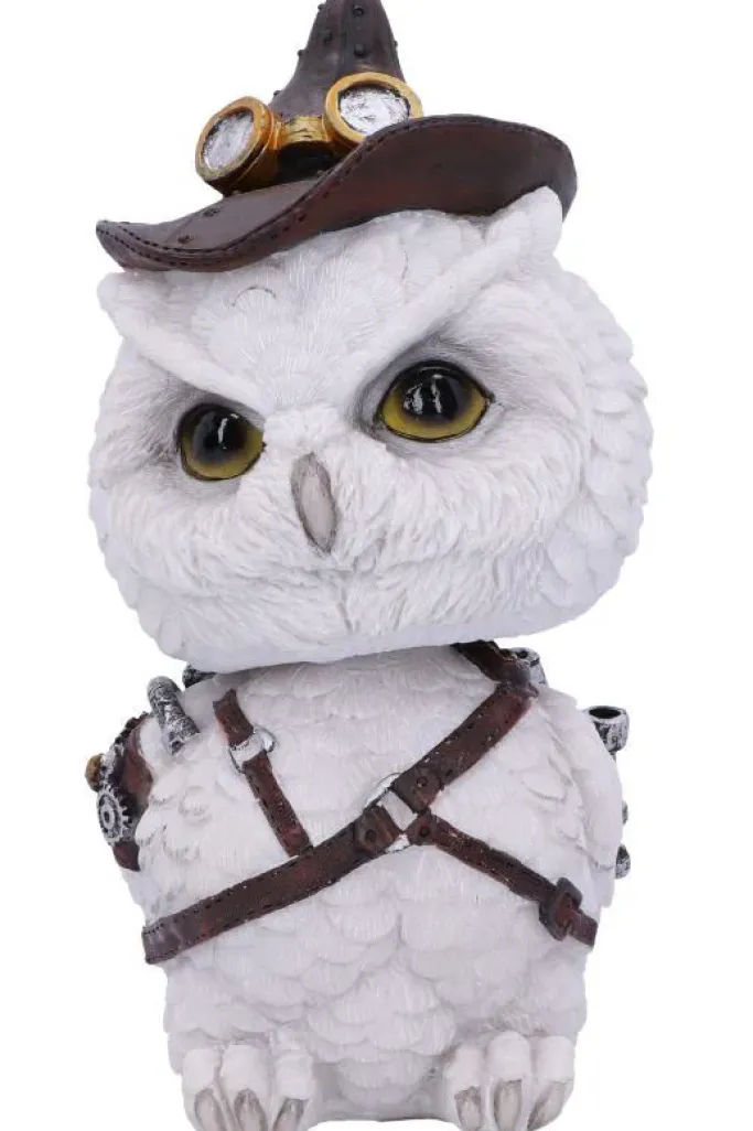 Nemesis Now Feathered Inventor Steampunk Owl Bobblehead