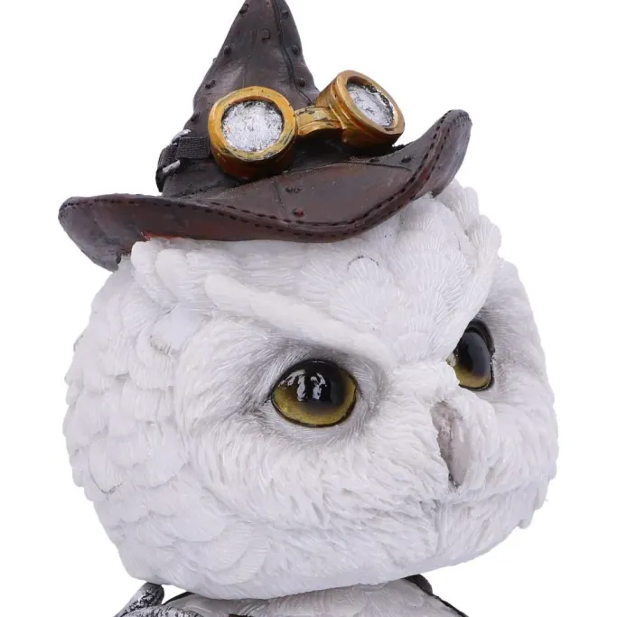 Nemesis Now Feathered Inventor Steampunk Owl Bobblehead