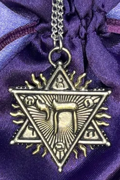 Mystic Kabbalah Figure of Solomon Necklace