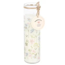 Something Different Floral Print Wildflower Tube Candle