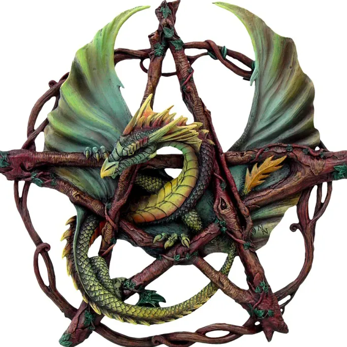 Nemesis Now Forest Pentagram Dragon Wall Plaque