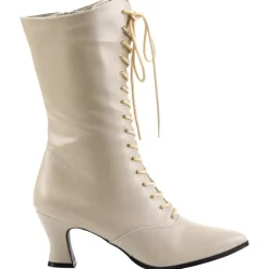 Funtasma Victorian 120 Boots Cream