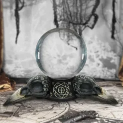 Nemesis Now Future of the Raven Crystal Ball and Holder