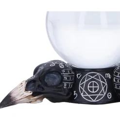 Nemesis Now Future of the Raven Crystal Ball and Holder