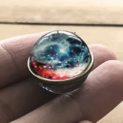 Gothic and Steampunk Jewellery Galaxy Sphere Pendant