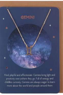 Something Different Gemini Zodiac Necklace Card