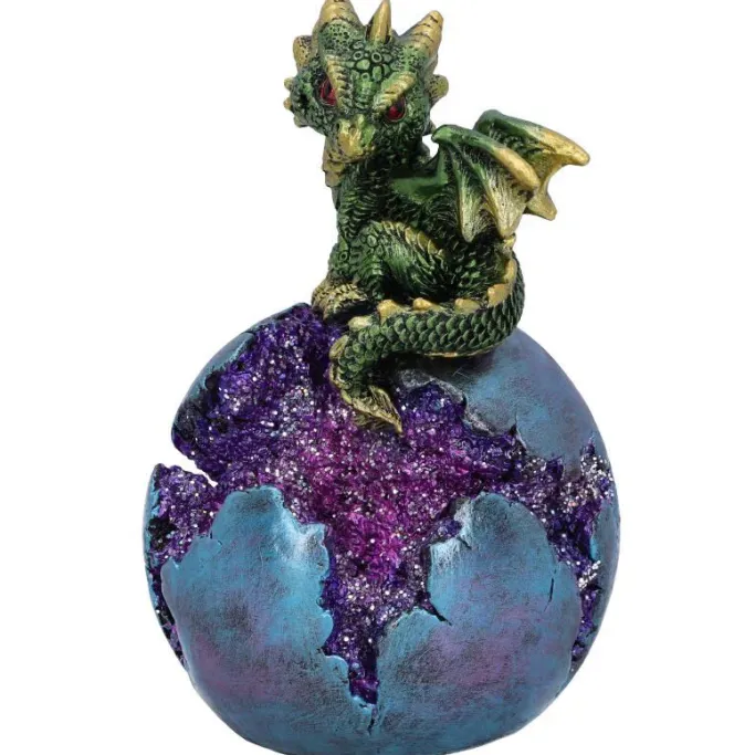 Nemesis Now Geode Guard Dragon Green