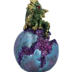 Nemesis Now Geode Guard Dragon Green