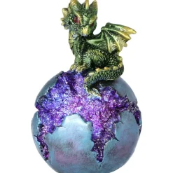 Nemesis Now Geode Guard Dragon Green