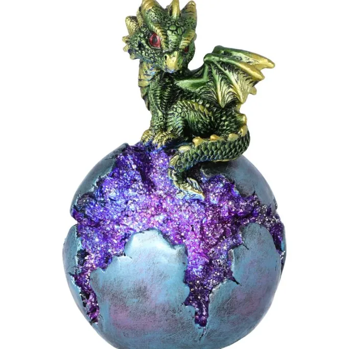 Nemesis Now Geode Guard Dragon Green
