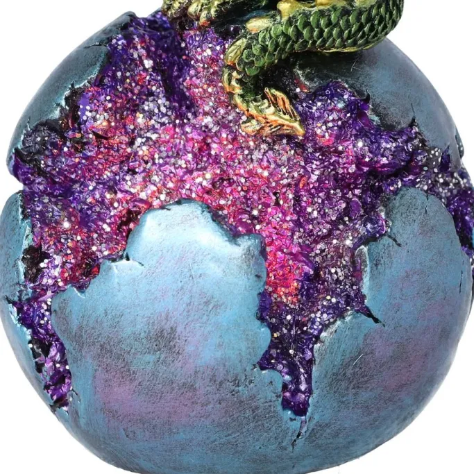 Nemesis Now Geode Guard Dragon Green