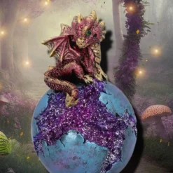 Nemesis Now Geode Guard Dragon Red