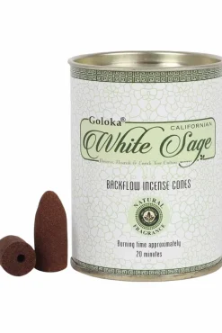 Something Different Goloka White Sage Backflow Incense Cones