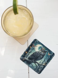 Oakhart Industries Gothic Owl Coaster Set