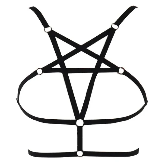 Gothic Accessories Gothic Pentagram Body Harness