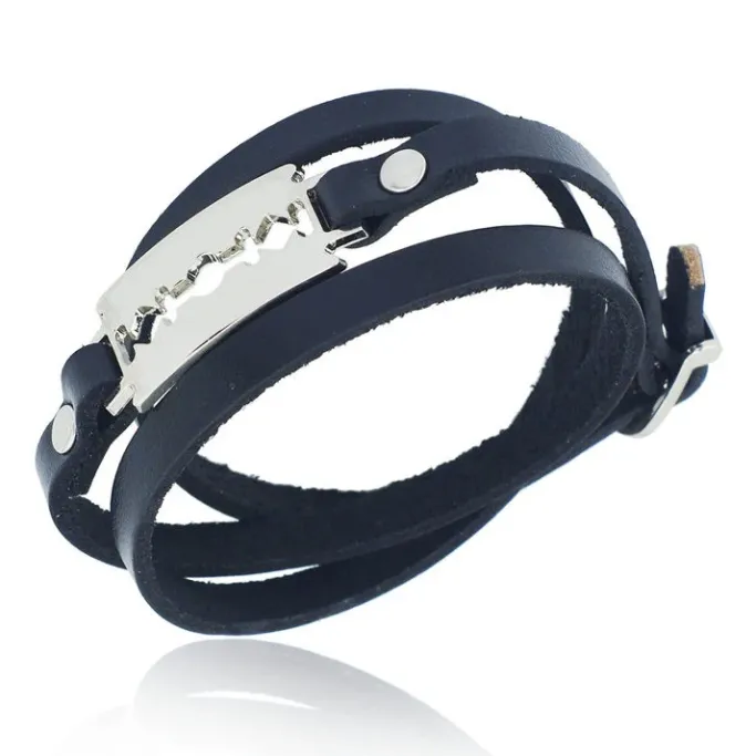 Gothic and Steampunk Jewellery Gothic Razorblade Bracelet