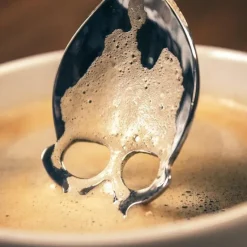 Gothic Accessories Gothic Skull Sugar Spoon Silver
