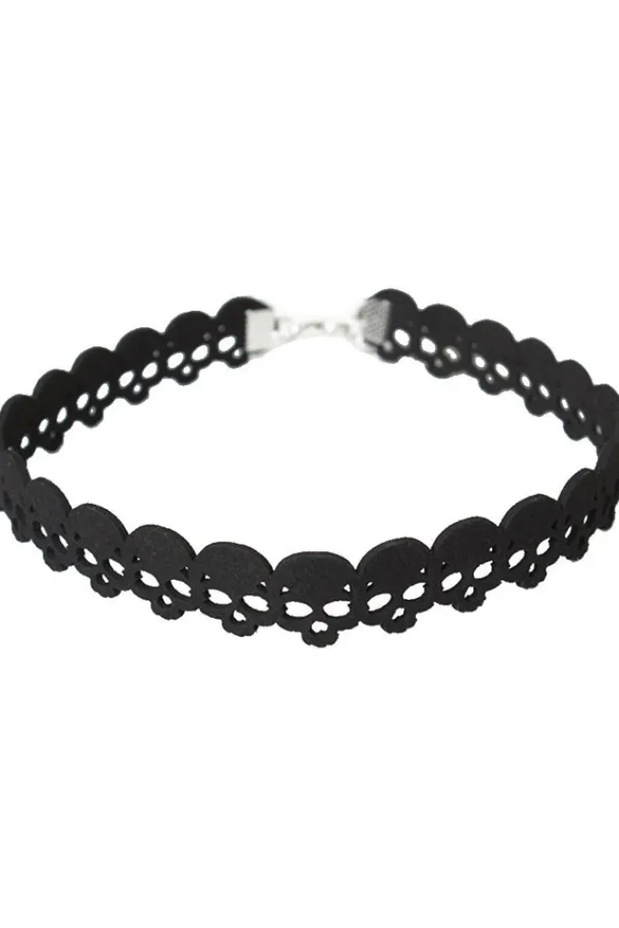 Gothic and Steampunk Jewellery Gothic Skulls Choker
