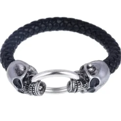 Gothic and Steampunk Jewellery Gothic Skulls Rope Bracelet