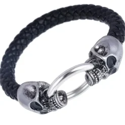 Gothic and Steampunk Jewellery Gothic Skulls Rope Bracelet