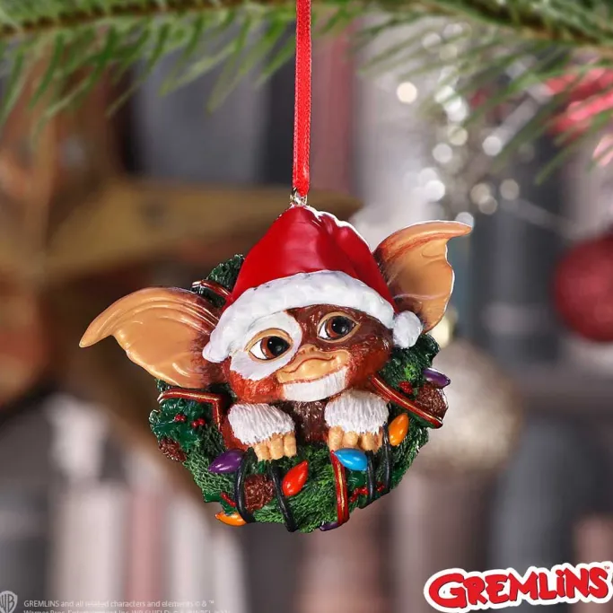 Nemesis Now Gremlins Gizmo in Wreath Hanging Ornament